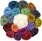 Corriedale Roving &#x26; White Natural Core Wool for Needle Felting, Spinning, Blending. 100% Wool Assorted Color Variety Pack, 7oz/200g